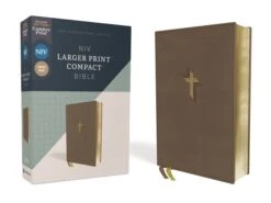 NIV Larger Print Leathersoft Compact Brown Bible -Cheap Book Store 210 0610 1