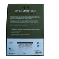 NIV Super Giant Print Reference Bible, Leathersoft, Teal -Cheap Book Store 210 0616 9