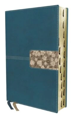 NIV Thinline Bible Leathersoft – Teal Thumb Indexed