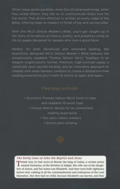 NKJV Deluxe Reader’s Bible, Imitation Leather, Black -Cheap Book Store 211 0251 3