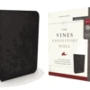 NKJV Vines Expository Bible Leathersoft, Black, Comfort Print -Cheap Book Store 211 0394 0