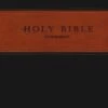 NLT Giant Print Bible TuTone Red Letter, LeatherLike, Brown/Tan -Cheap Book Store 212 0025 0