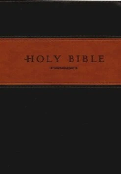 NLT Giant Print Bible TuTone Red Letter, LeatherLike, Brown/Tan