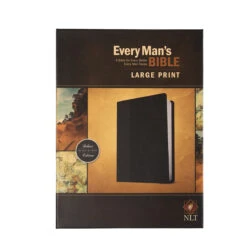 NLT Every Man’s Bible -Large Print Imitation Leather, Black/Onyx -Cheap Book Store 212 0033 2