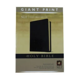 NLT2 Giant Print Bible-Black Bonded Leather Indexed
