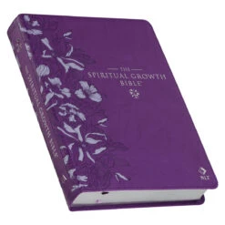 NLT Purple Faux Leather Spiritual Growth Bible -Cheap Book Store 212 0202 2