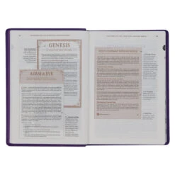 NLT Purple Faux Leather Spiritual Growth Bible -Cheap Book Store 212 0202 4 1