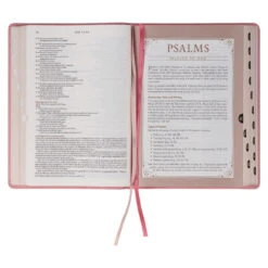 NLT Pink Faux Leather Spiritual Growth Bible -Cheap Book Store 212 0212 5