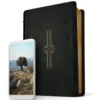 Filament Bible NLT -Leatherlike, Black, Indexed: The Print+digital Bible -Cheap Book Store 212 1151 0