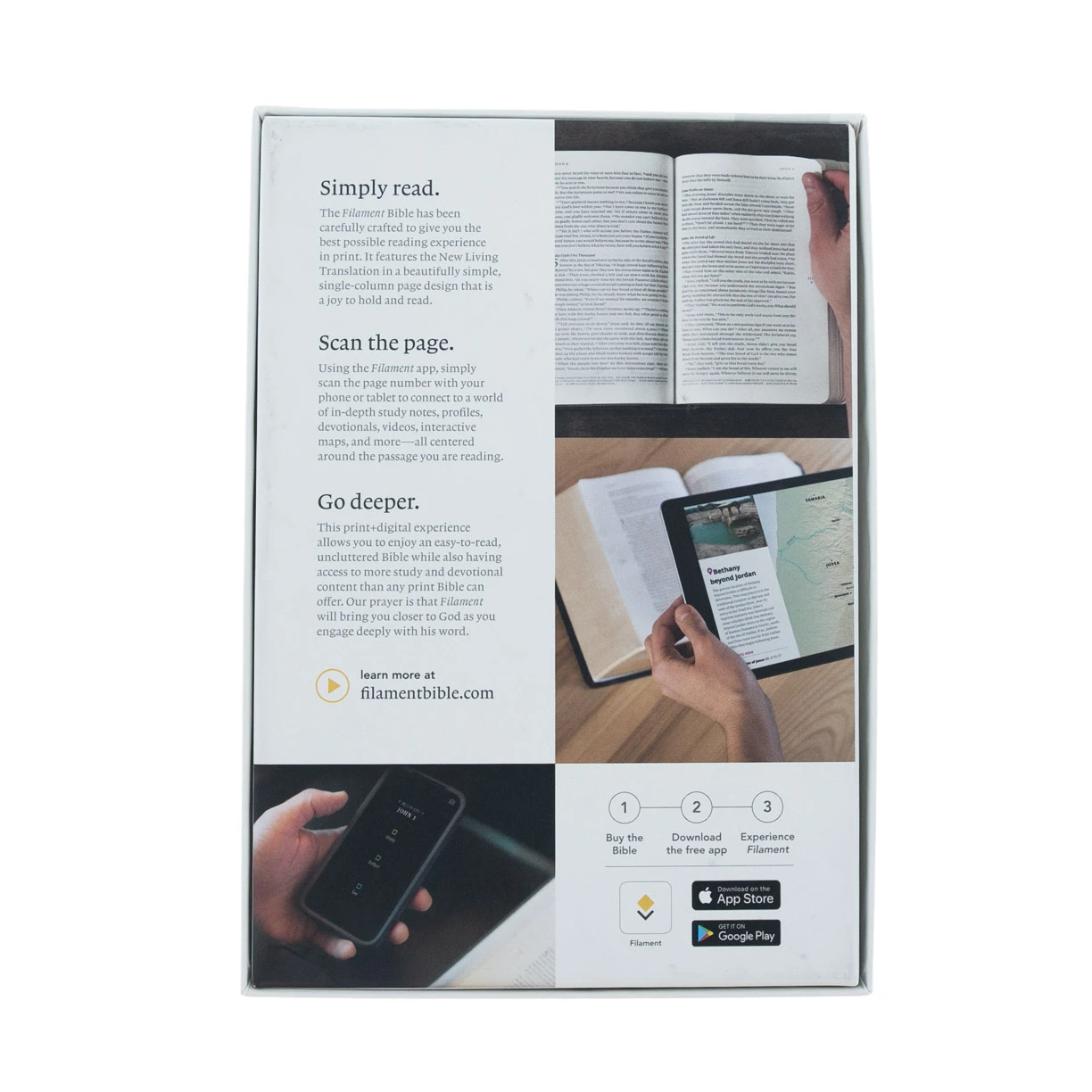 Filament Bible NLT -Leatherlike, Black, Indexed: The Print+digital Bible 8 Filament Bible NLT -Leatherlike, Black, Indexed: The Print+digital Bible - Image 6