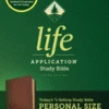 NLT Life Application Study Bible, Third Edition, Personal Size LeatherLike,