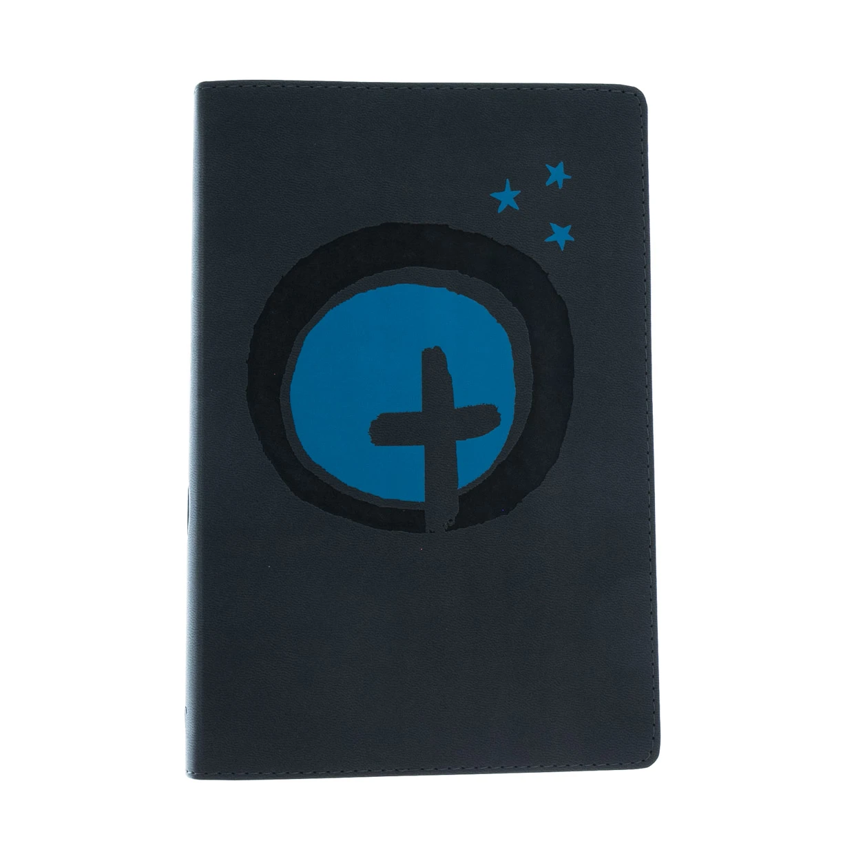 NLT Hands-On Bible Leatherlike, Dark Gray/Blue Cross 5 NLT Hands-On Bible Leatherlike, Dark Gray/Blue Cross - Image 3