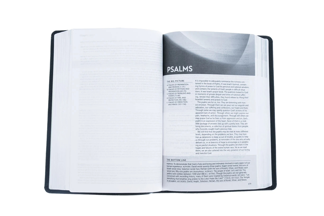 NLT Life Recovery Bible, Second Edition, Personal Size Leatherlike, Black/Onyx 6 NLT Life Recovery Bible, Second Edition, Personal Size Leatherlike, Black/Onyx - Image 4