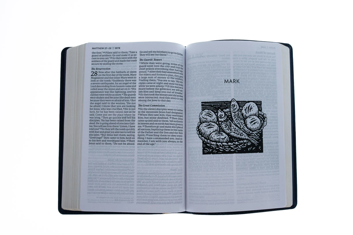 NET Thinline Art Edition/Large Print Blue Leathersoft 4 NET Thinline Art Edition/Large Print Blue Leathersoft - Image 2