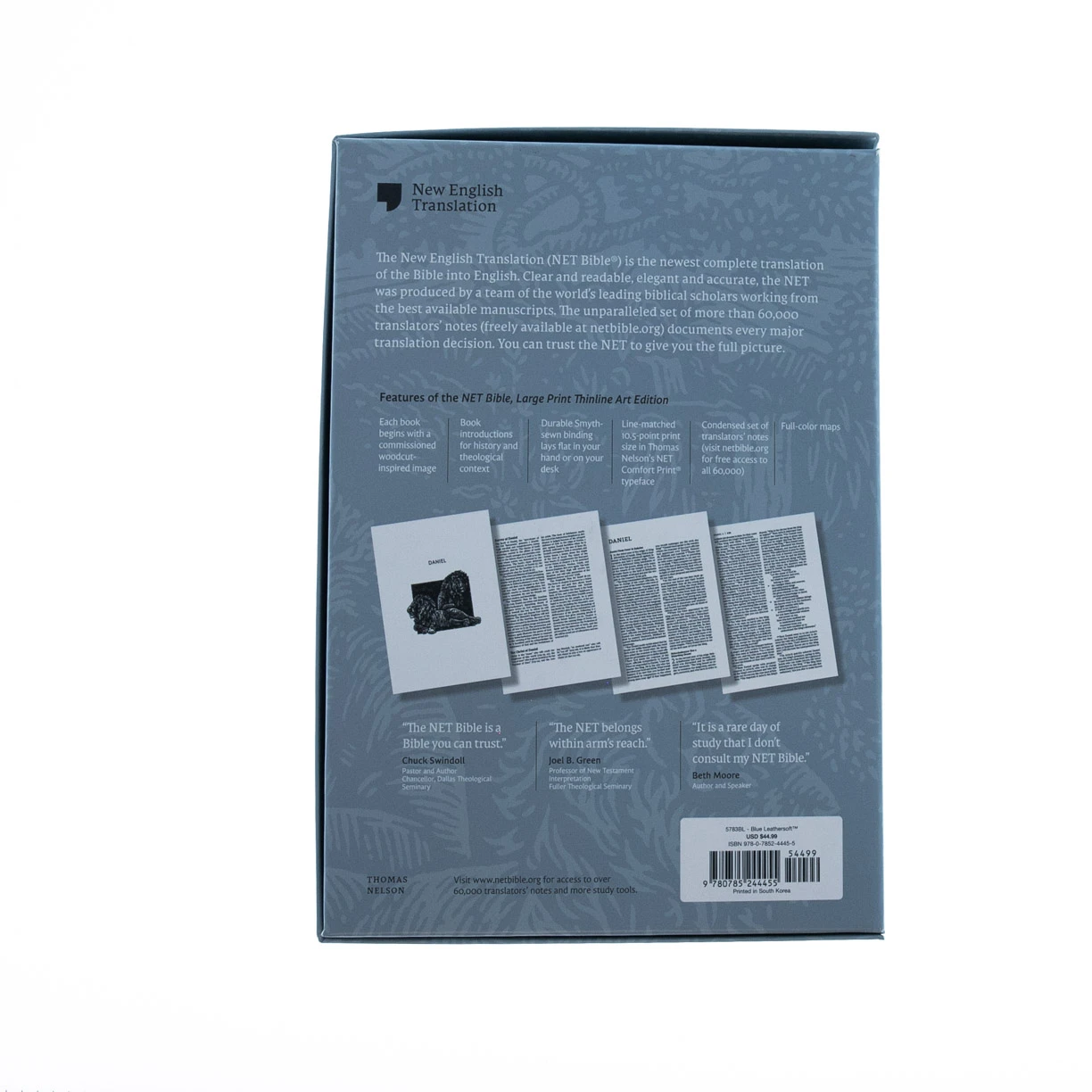 NET Thinline Art Edition/Large Print Blue Leathersoft 6 NET Thinline Art Edition/Large Print Blue Leathersoft - Image 4