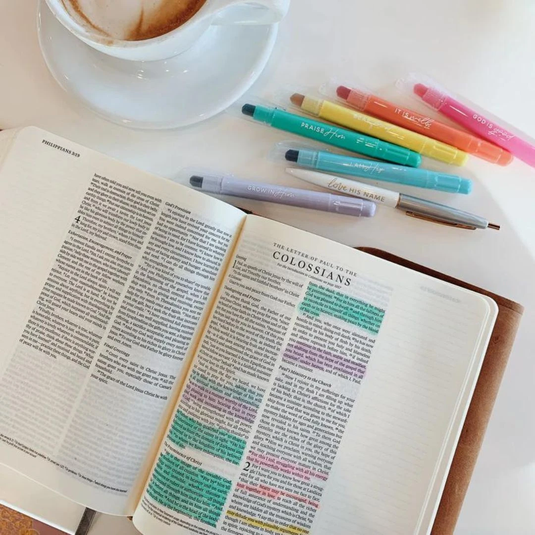 Pastel Bible Highlighter Set 6 Pastel Bible Highlighter Set - Image 4